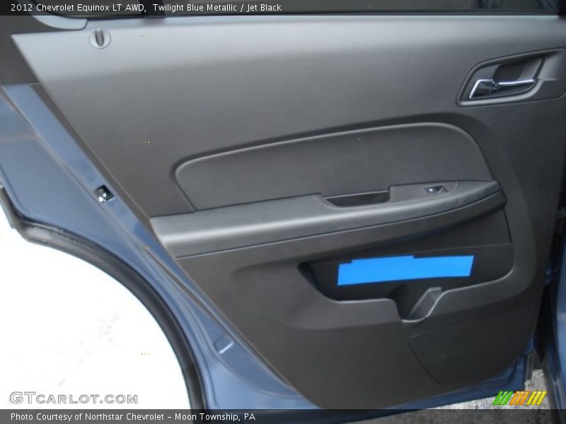 Twilight Blue Metallic / Jet Black 2012 Chevrolet Equinox LT AWD