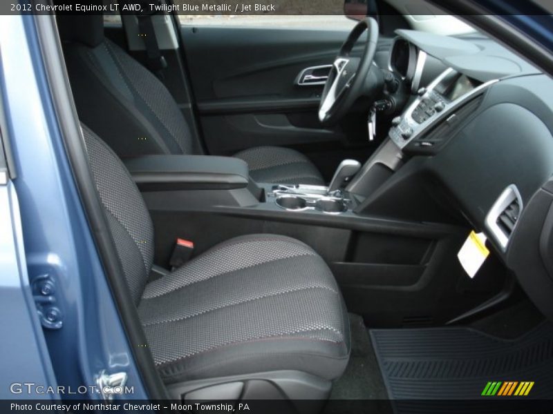 Twilight Blue Metallic / Jet Black 2012 Chevrolet Equinox LT AWD
