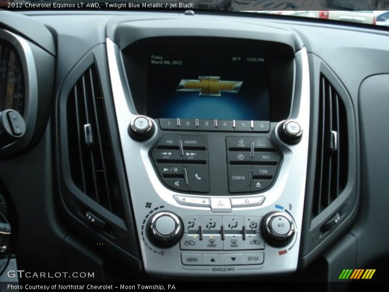 Twilight Blue Metallic / Jet Black 2012 Chevrolet Equinox LT AWD