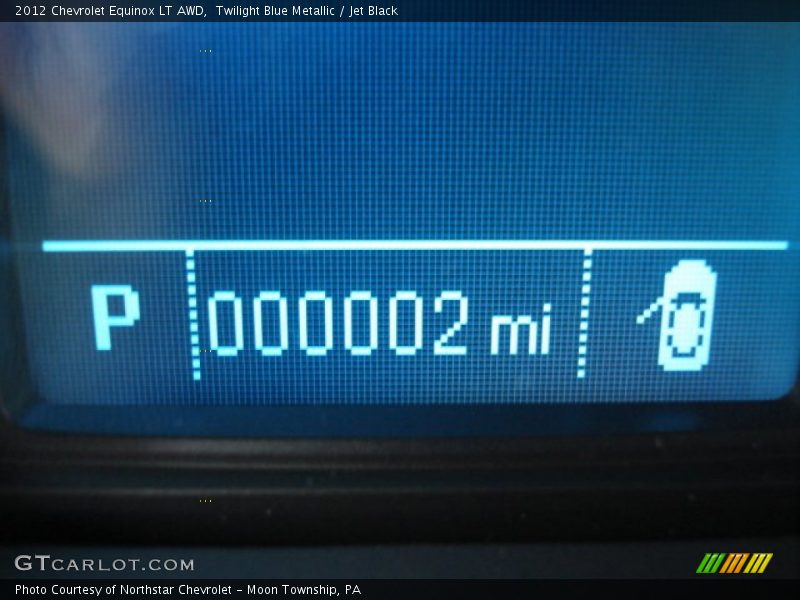Twilight Blue Metallic / Jet Black 2012 Chevrolet Equinox LT AWD