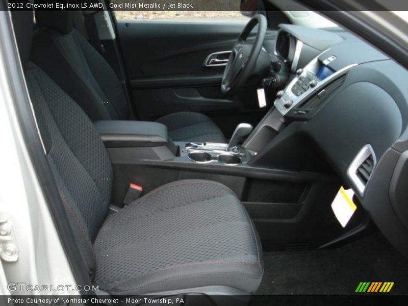 Gold Mist Metallic / Jet Black 2012 Chevrolet Equinox LS AWD