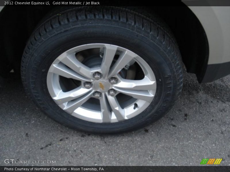 Gold Mist Metallic / Jet Black 2012 Chevrolet Equinox LS