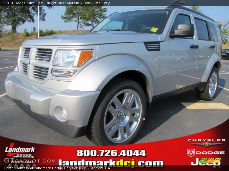 Bright Silver Metallic / Dark Slate Gray 2011 Dodge Nitro Heat