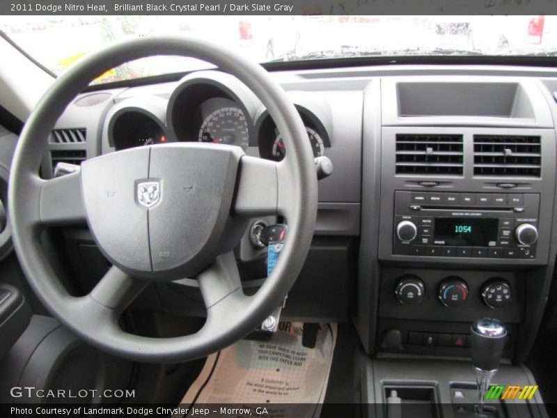 Brilliant Black Crystal Pearl / Dark Slate Gray 2011 Dodge Nitro Heat