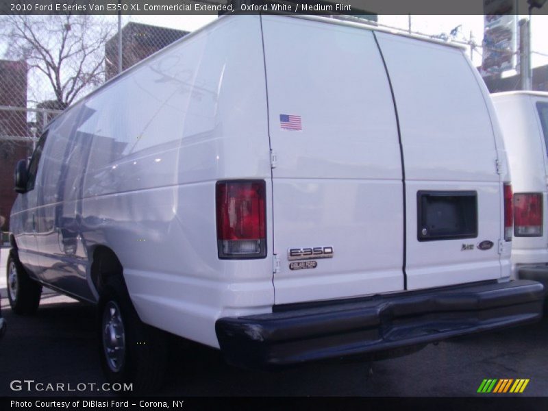 Oxford White / Medium Flint 2010 Ford E Series Van E350 XL Commericial Extended