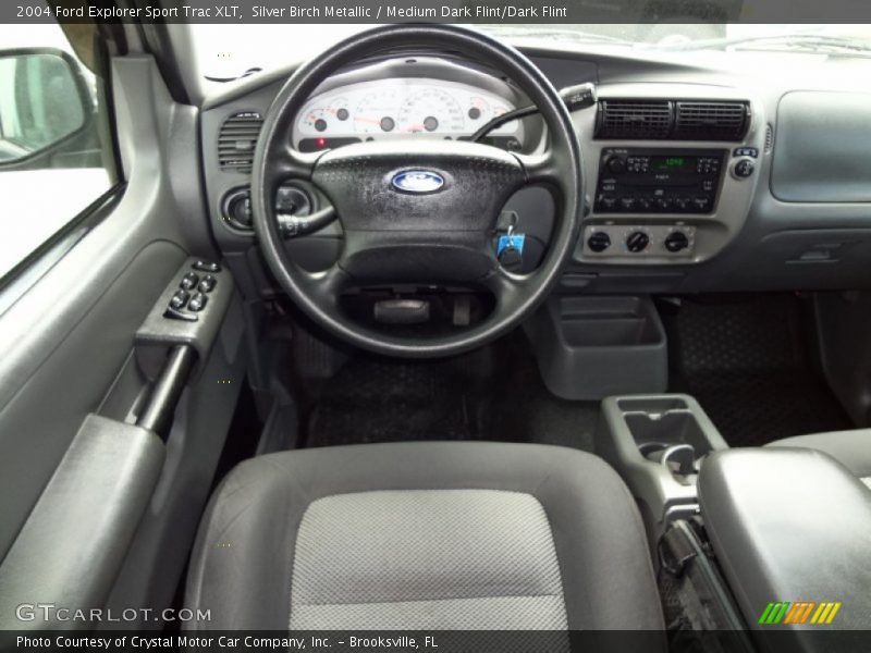 Silver Birch Metallic / Medium Dark Flint/Dark Flint 2004 Ford Explorer Sport Trac XLT