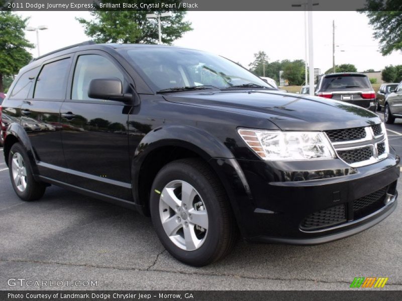 Brilliant Black Crystal Pearl / Black 2011 Dodge Journey Express