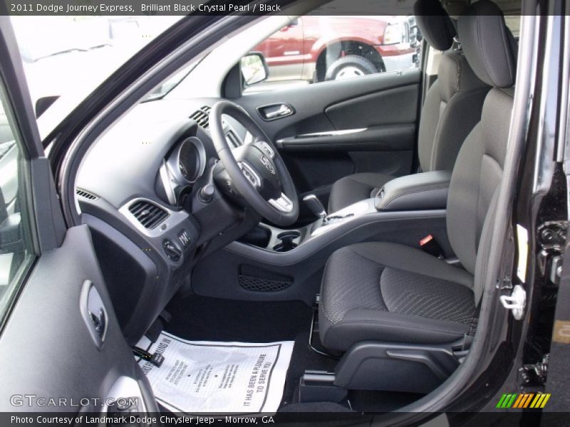 Brilliant Black Crystal Pearl / Black 2011 Dodge Journey Express