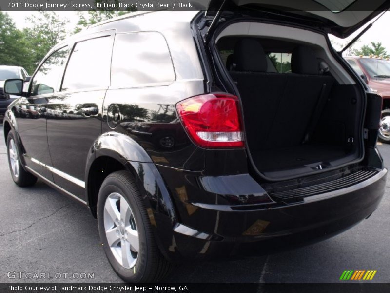 Brilliant Black Crystal Pearl / Black 2011 Dodge Journey Express