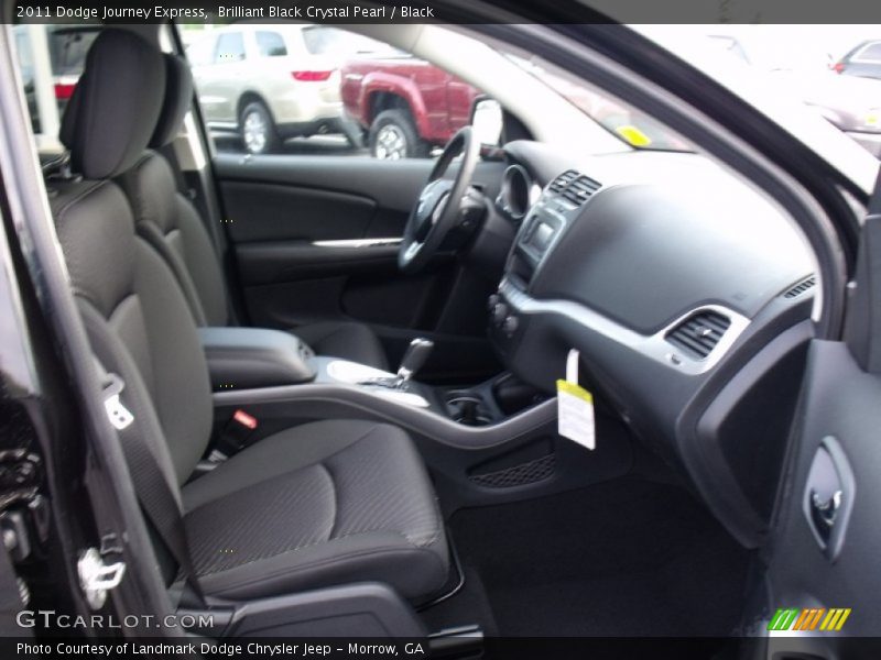 Brilliant Black Crystal Pearl / Black 2011 Dodge Journey Express