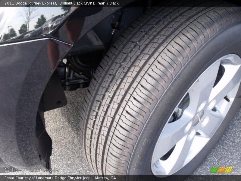 Brilliant Black Crystal Pearl / Black 2011 Dodge Journey Express