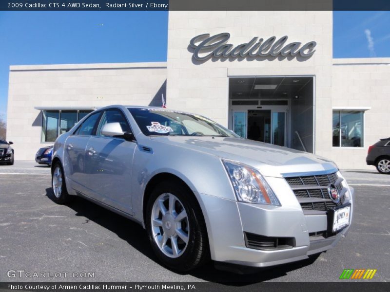 Radiant Silver / Ebony 2009 Cadillac CTS 4 AWD Sedan