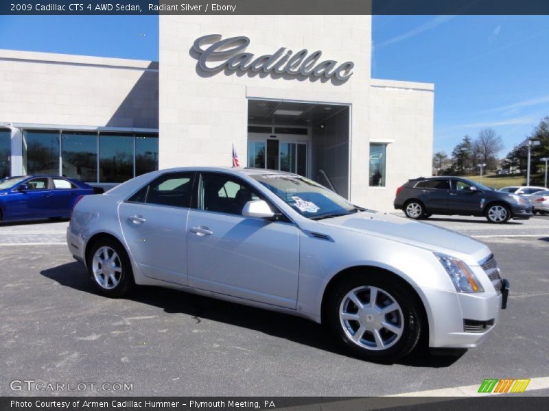 Radiant Silver / Ebony 2009 Cadillac CTS 4 AWD Sedan