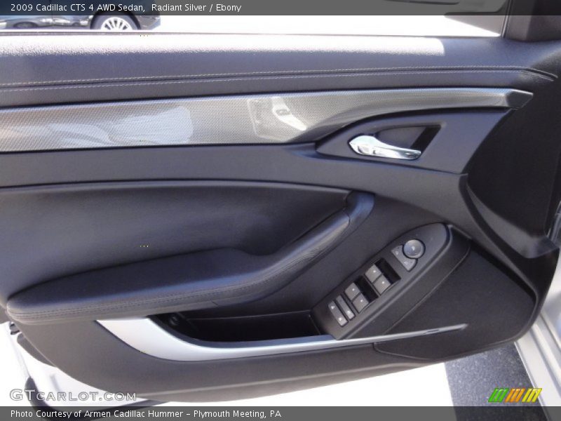 Radiant Silver / Ebony 2009 Cadillac CTS 4 AWD Sedan