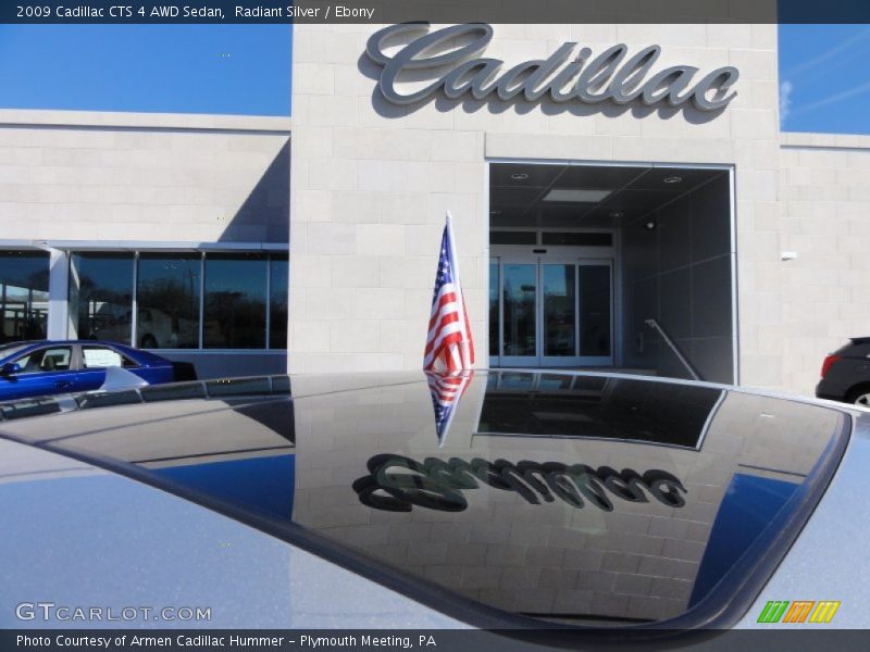 Radiant Silver / Ebony 2009 Cadillac CTS 4 AWD Sedan