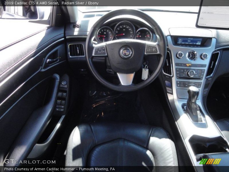 Radiant Silver / Ebony 2009 Cadillac CTS 4 AWD Sedan