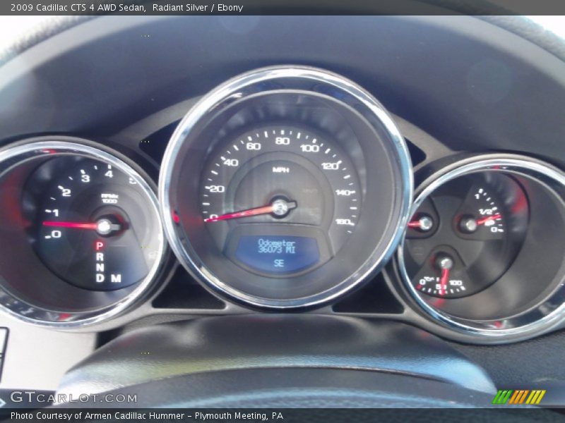 Radiant Silver / Ebony 2009 Cadillac CTS 4 AWD Sedan