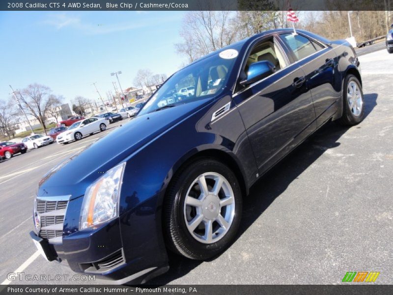 Blue Chip / Cashmere/Cocoa 2008 Cadillac CTS 4 AWD Sedan