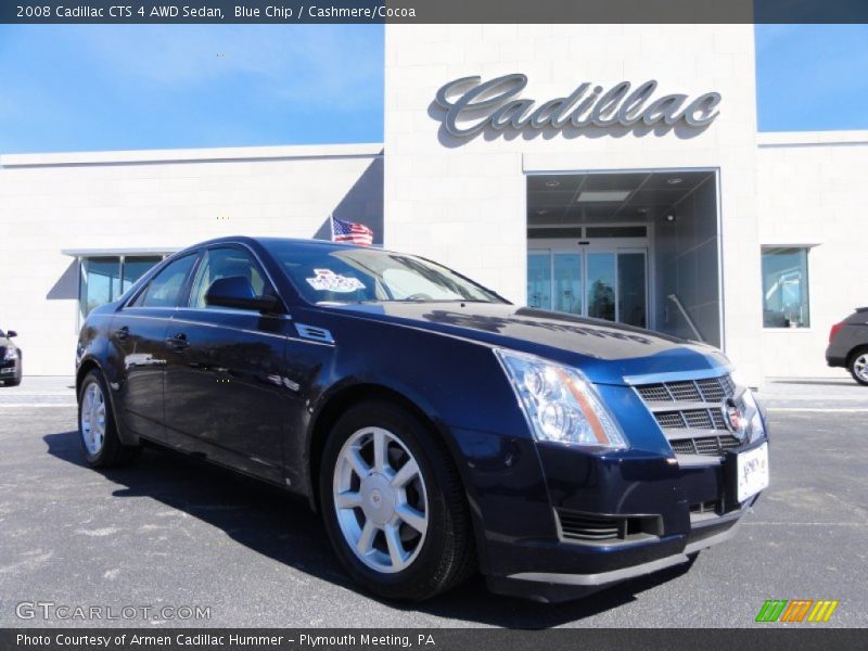 Blue Chip / Cashmere/Cocoa 2008 Cadillac CTS 4 AWD Sedan