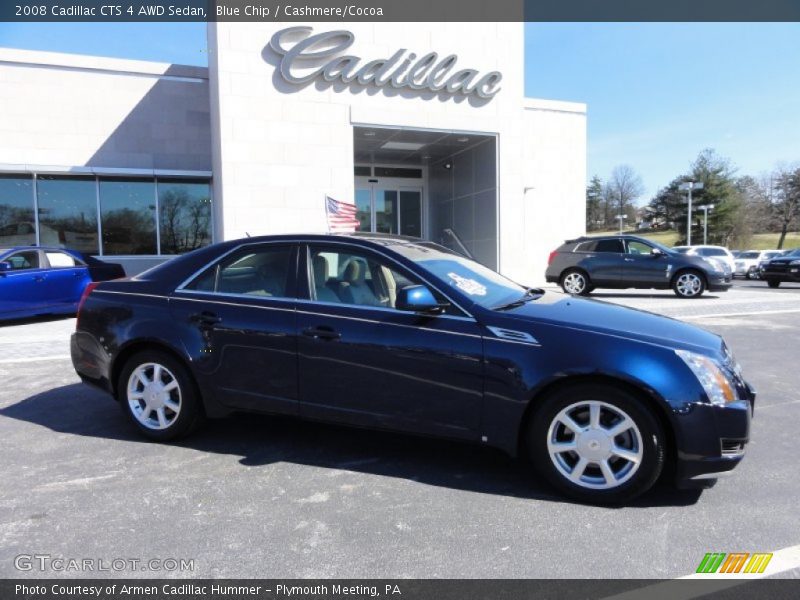 Blue Chip / Cashmere/Cocoa 2008 Cadillac CTS 4 AWD Sedan