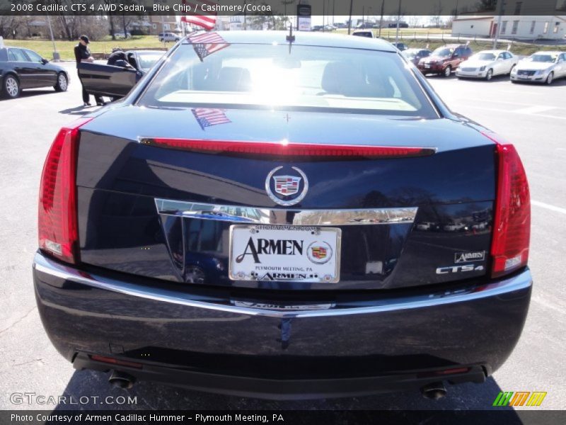 Blue Chip / Cashmere/Cocoa 2008 Cadillac CTS 4 AWD Sedan