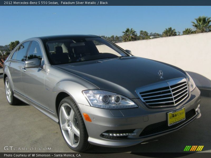 Paladium Silver Metallic / Black 2012 Mercedes-Benz S 550 Sedan