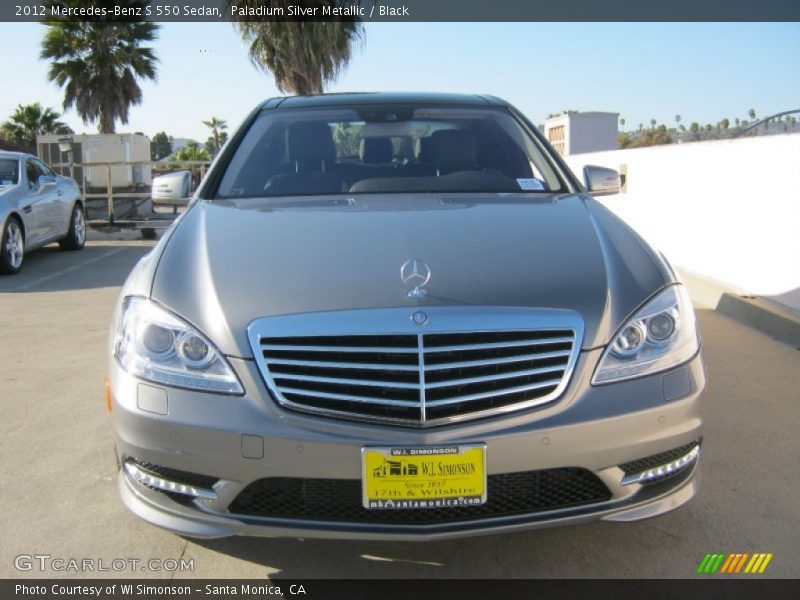 Paladium Silver Metallic / Black 2012 Mercedes-Benz S 550 Sedan
