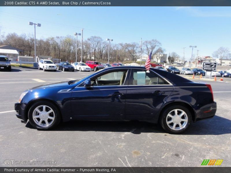 Blue Chip / Cashmere/Cocoa 2008 Cadillac CTS 4 AWD Sedan