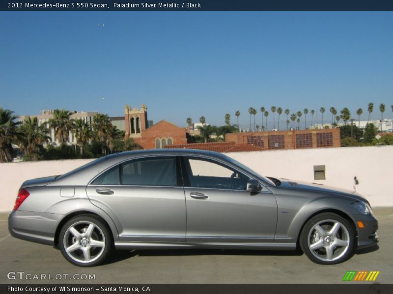 Paladium Silver Metallic / Black 2012 Mercedes-Benz S 550 Sedan
