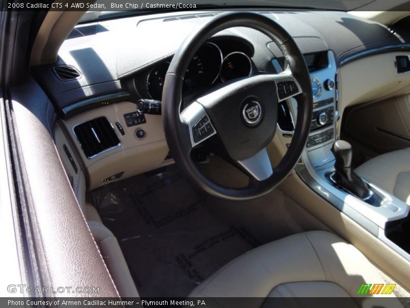 Blue Chip / Cashmere/Cocoa 2008 Cadillac CTS 4 AWD Sedan