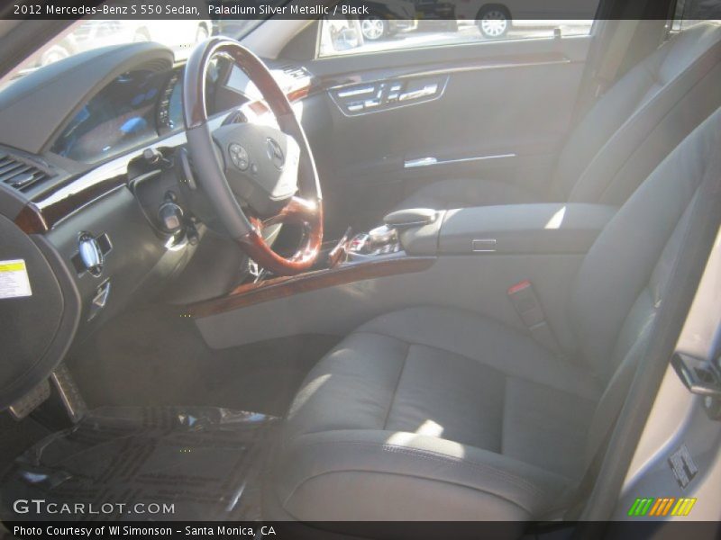 Paladium Silver Metallic / Black 2012 Mercedes-Benz S 550 Sedan