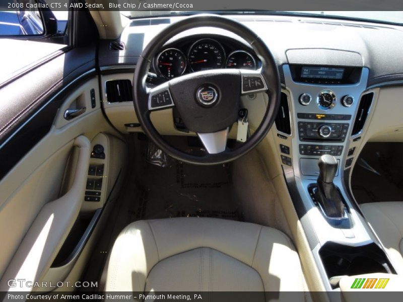 Blue Chip / Cashmere/Cocoa 2008 Cadillac CTS 4 AWD Sedan