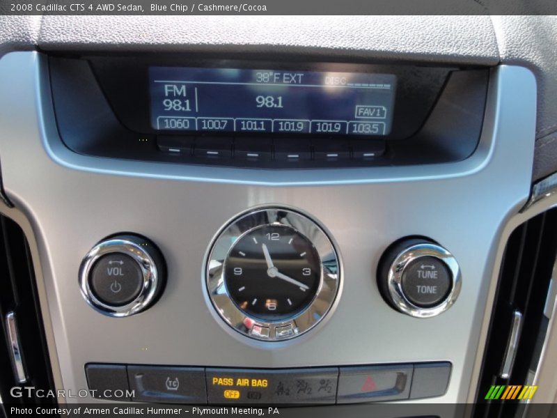 Blue Chip / Cashmere/Cocoa 2008 Cadillac CTS 4 AWD Sedan