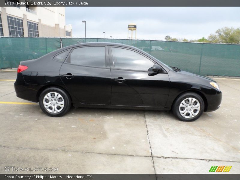 Ebony Black / Beige 2010 Hyundai Elantra GLS