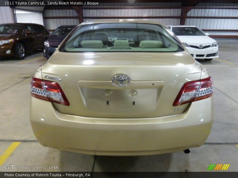 Sandy Beach Metallic / Bisque 2011 Toyota Camry LE
