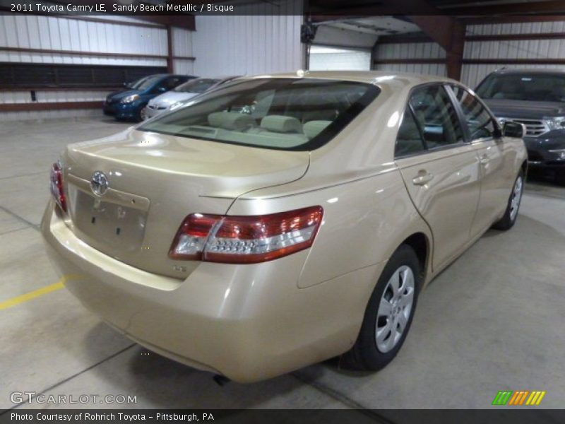 Sandy Beach Metallic / Bisque 2011 Toyota Camry LE
