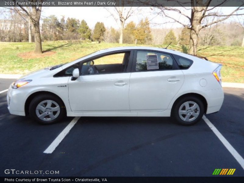  2011 Prius Hybrid III Blizzard White Pearl