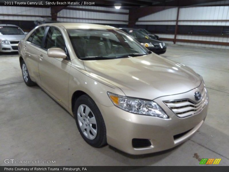 Sandy Beach Metallic / Bisque 2011 Toyota Camry LE