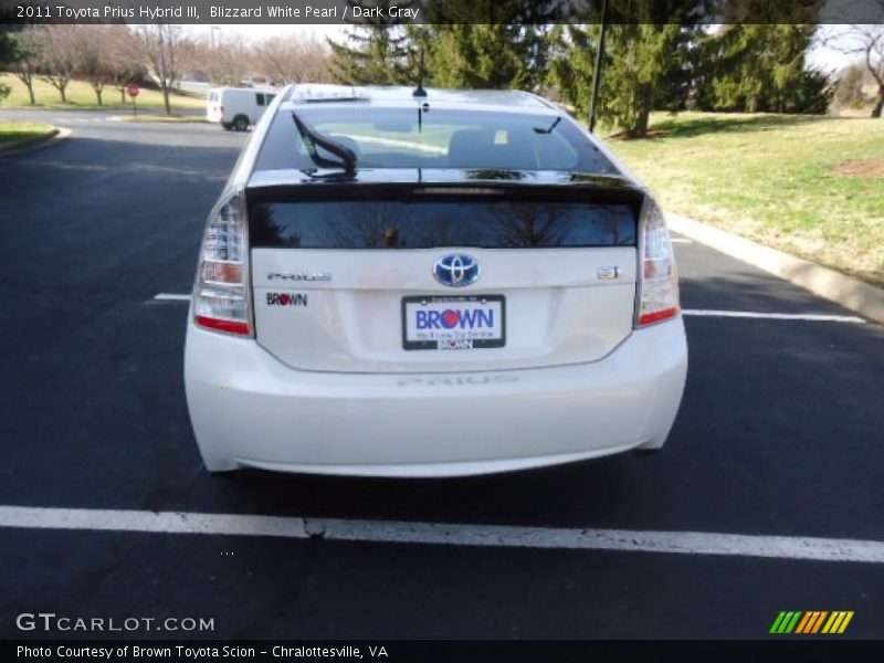 Blizzard White Pearl / Dark Gray 2011 Toyota Prius Hybrid III