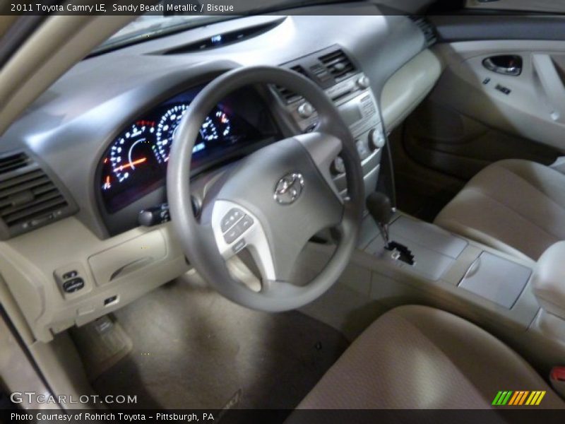 Sandy Beach Metallic / Bisque 2011 Toyota Camry LE