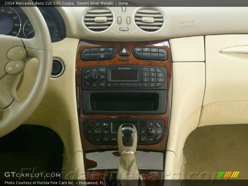 Desert Silver Metallic / Stone 2004 Mercedes-Benz CLK 500 Coupe