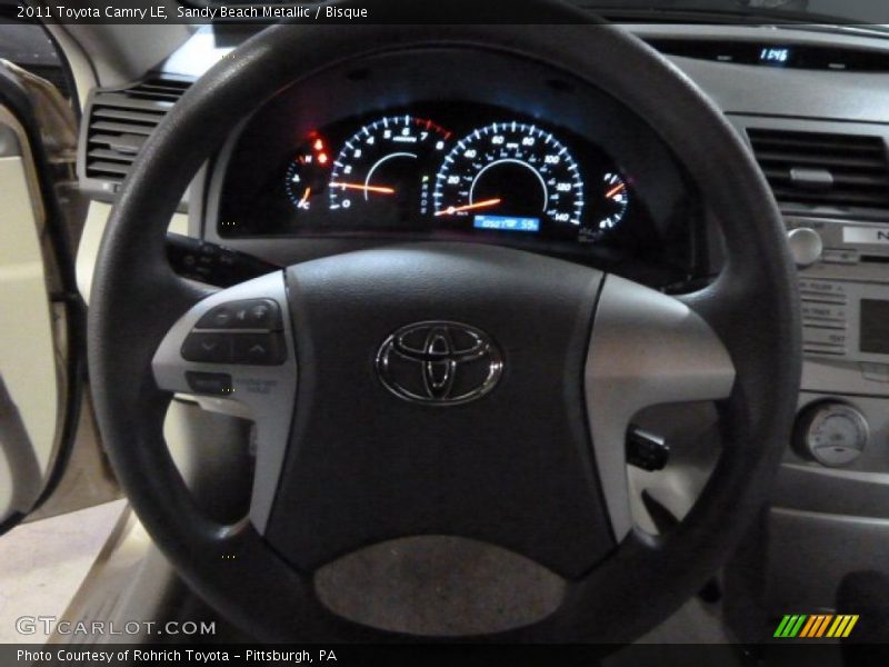 Sandy Beach Metallic / Bisque 2011 Toyota Camry LE
