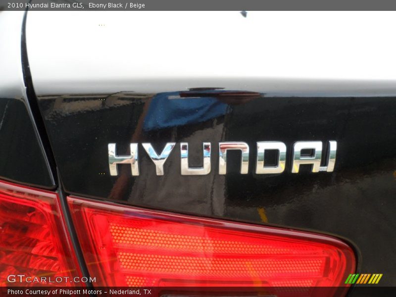 Ebony Black / Beige 2010 Hyundai Elantra GLS