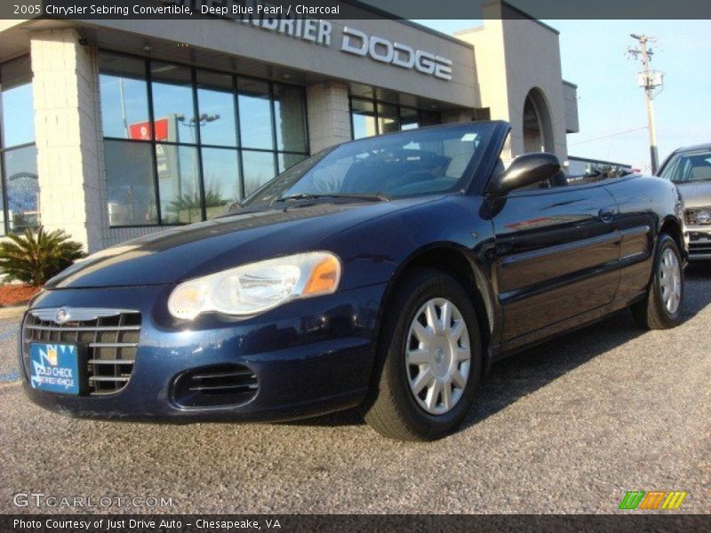 Deep Blue Pearl / Charcoal 2005 Chrysler Sebring Convertible