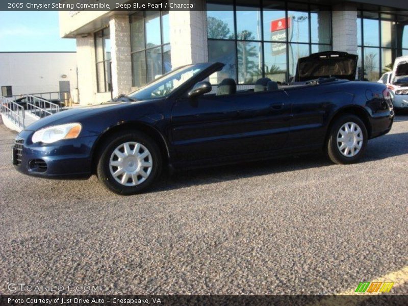Deep Blue Pearl / Charcoal 2005 Chrysler Sebring Convertible