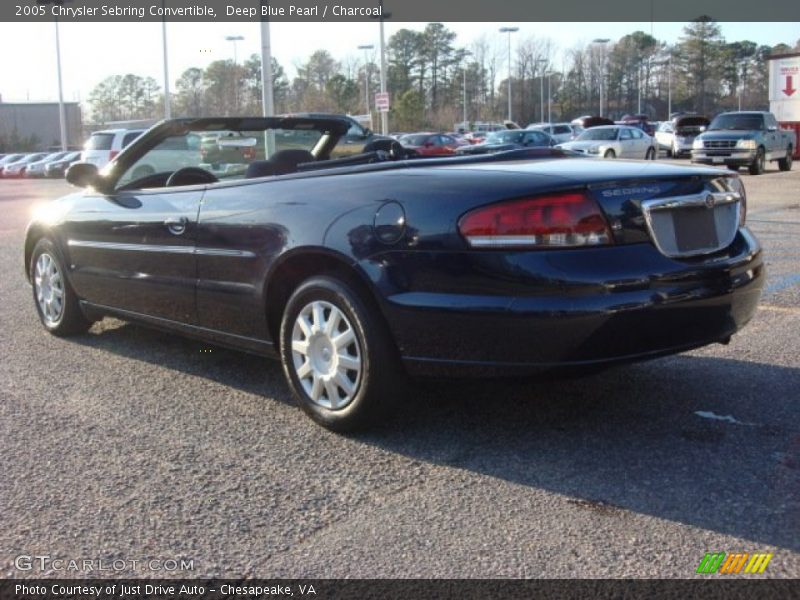 Deep Blue Pearl / Charcoal 2005 Chrysler Sebring Convertible