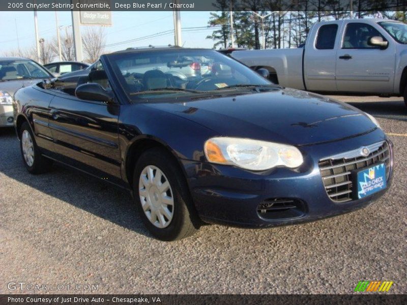 Deep Blue Pearl / Charcoal 2005 Chrysler Sebring Convertible