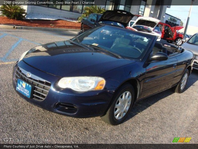 Deep Blue Pearl / Charcoal 2005 Chrysler Sebring Convertible