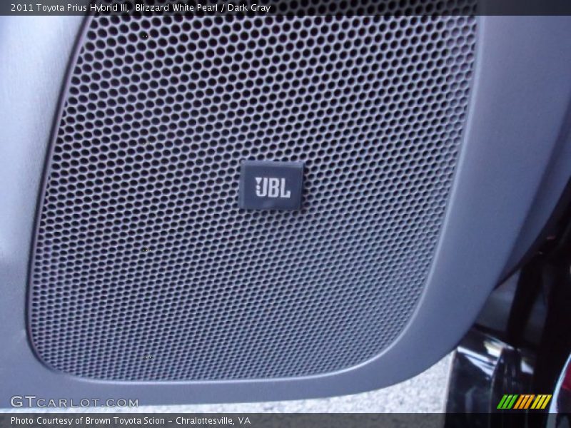Blizzard White Pearl / Dark Gray 2011 Toyota Prius Hybrid III