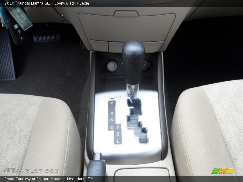 Ebony Black / Beige 2010 Hyundai Elantra GLS